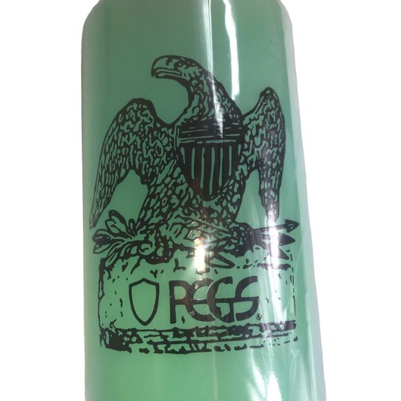 New Green Plastic NALGENE Water Bottle. Black Screw Top Lid. Eagle Design. - Picture 3 of 13